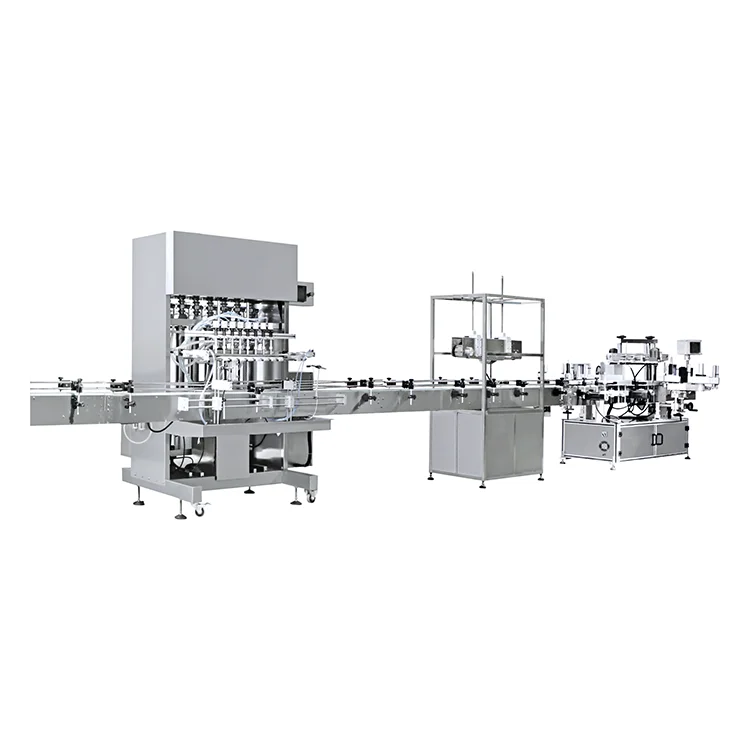 Factory hot sale labeling machine capping liquid filling capping machines