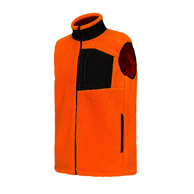 wholesale winter custom jacket polar fleece vest men 100% polyester fishing hunting windproof vest men fleece vest
