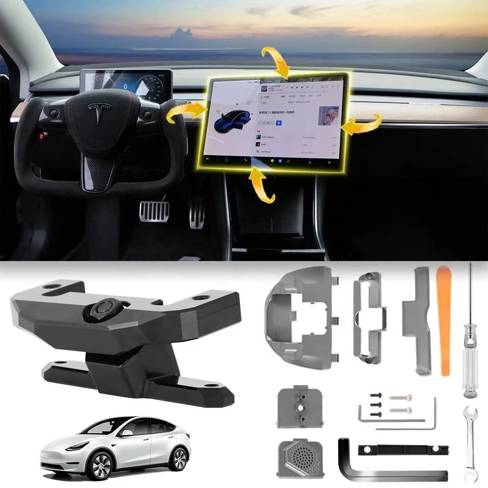 New Tesla Accessories 30 Degrees Screen Rotating Holder multi-directional rotation tesla swivel mount for tesla model 3 Y
