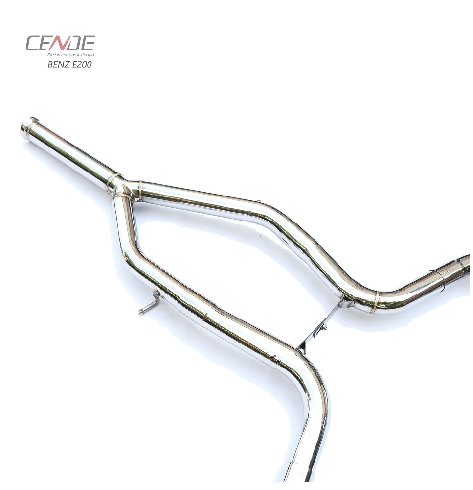 CENDE Stainless Steel 304 Catback Exhaust Muffler for MERCEDES BENZ E200 W212 AMG