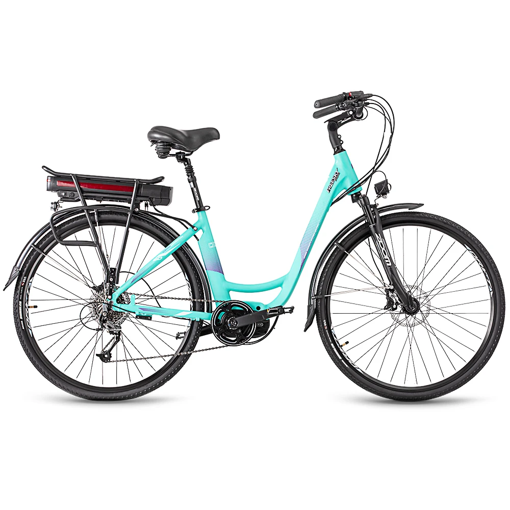 Новый Электрический городской велосипед с центральным мотором 48 в 250 Вт, 8 скоростей с ЖК-дисплеем