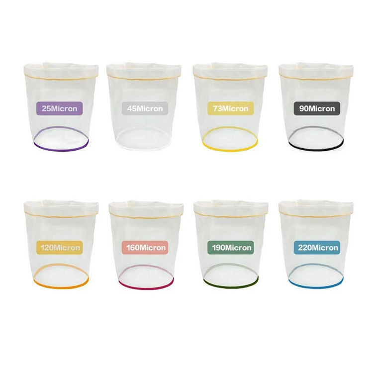 25 45 73 90 120 160 190 220 Nylon Mesh Extract Bag With Velcro Lock