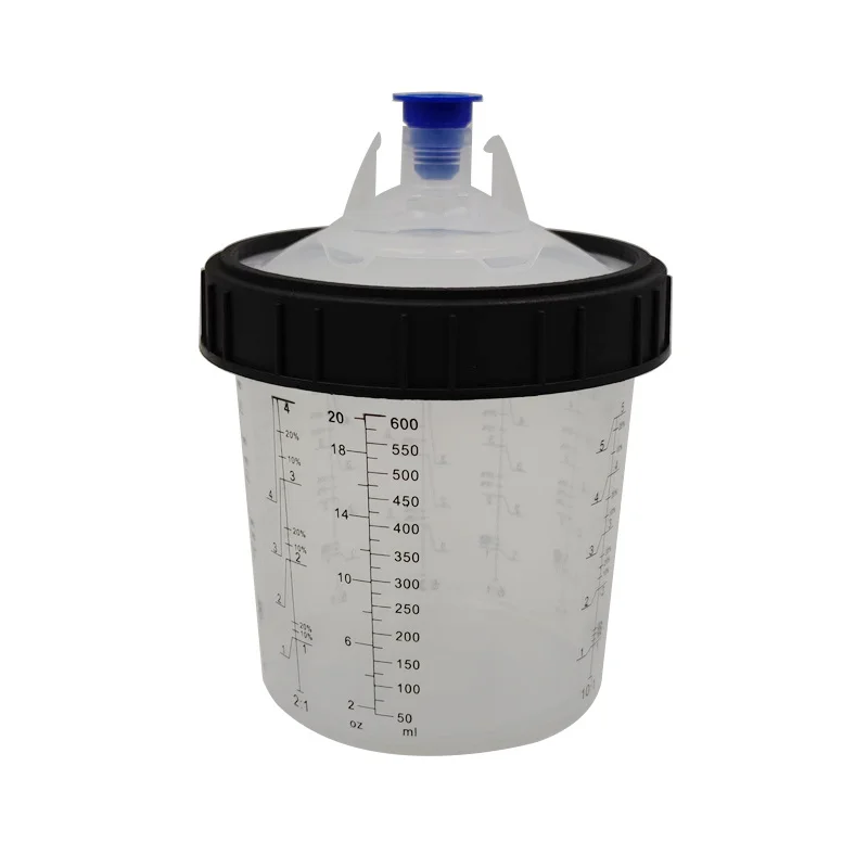 600ML Spray Cup Plastic Paint Mixing Cups