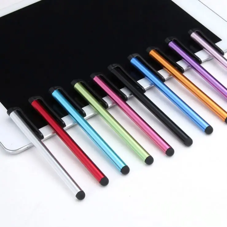 Capacitive stylus touch screen pen suitable for mobile phone tablet pad multi-color plastic head touch pen