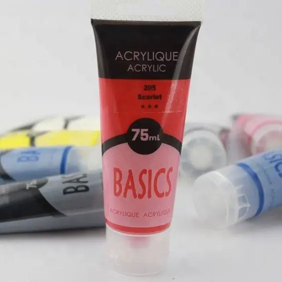 Professional Quality 75ml Single Artist Acrylic Paints Price Favored by Artists