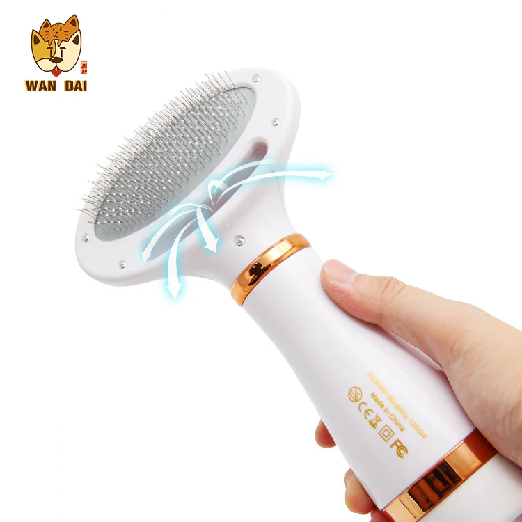 Professional amazon new trend pet blow dryer with comb attachment portable blow dryer silicone comb