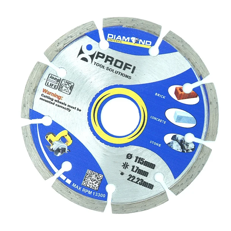 Quality 4.5 Inch Dry Diamond Saw Blade Stone Concrete Cutting Disc OEM