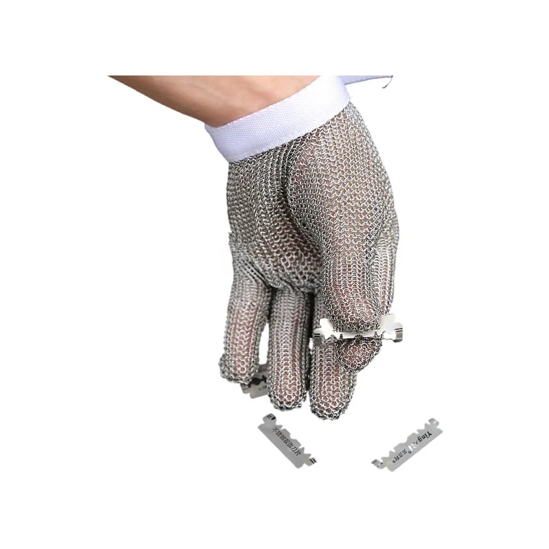 Stainless Steel Anti-Cutting resistant Gloves with Waterproof Function Wire Ring Slaughter Welding Glove for Industry Safety Use