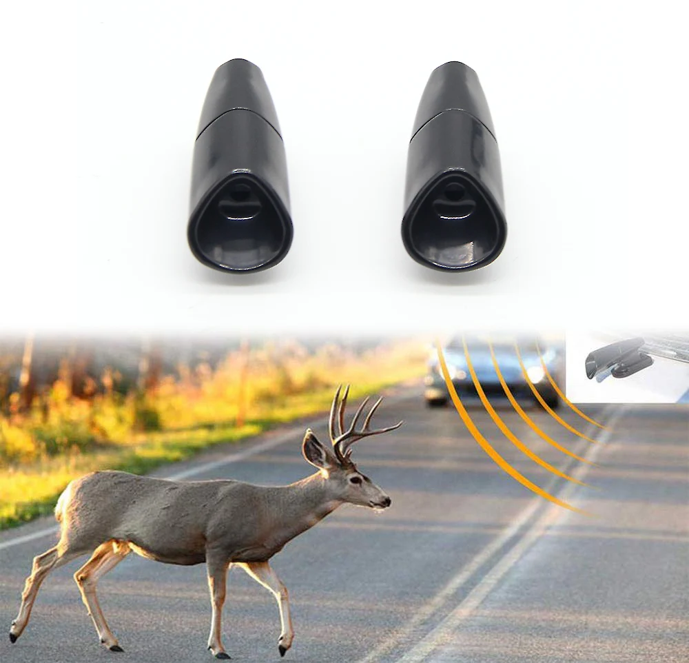 2 pack Ultrasonic Deer Warning Whistle Deer Alert Animal Alert