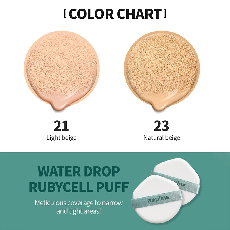 Private label tinted sunscreen SPF 50 cream foundation magic sun cushion