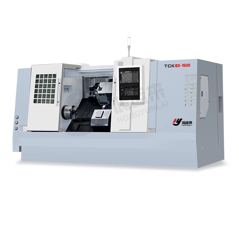 Turn-milling compound TCK63-1500 metal lathe and milling machine heavy duty mini cnc lathe machine price