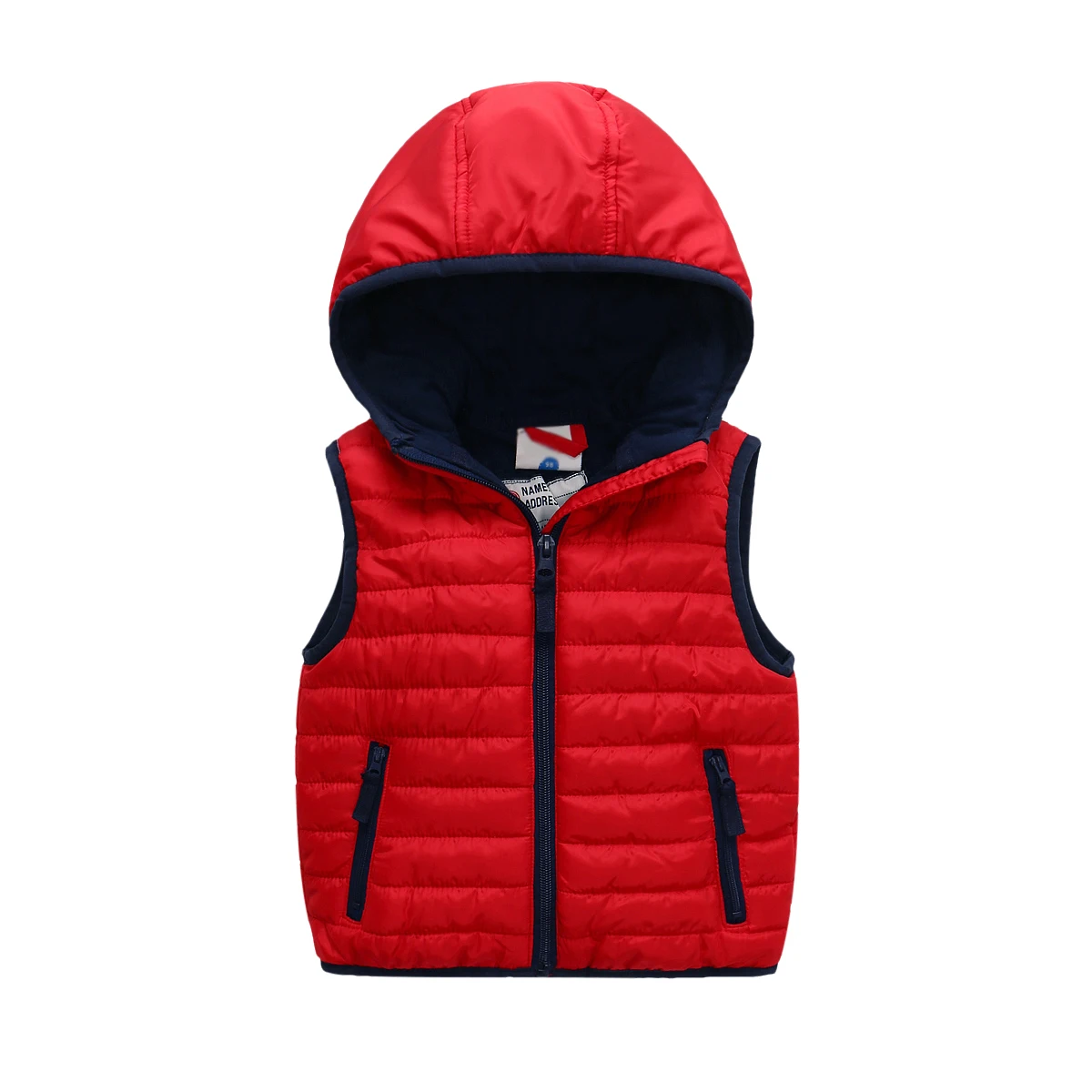 OEM Изготовление на заказ, Детский жилет с подкладкой для мальчиков и девочек, ветрозащитная Детская куртка без рукавов, детская одежда