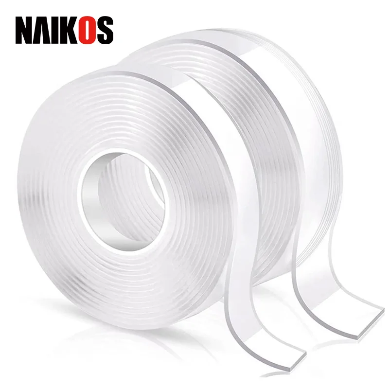 Extra Large Double Sided Tape Heavy Duty Removable Clear Tough Nano Tape Mounting Tape