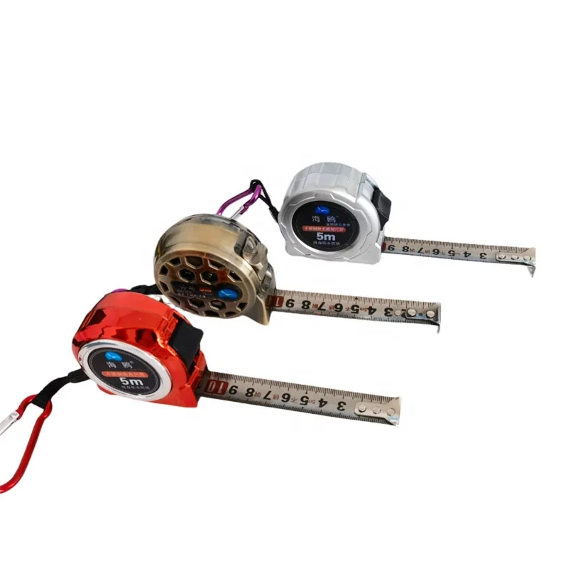 high-end waterproof measuring tape Aluminum case stainless steel tape measure 5m Metal Ruler