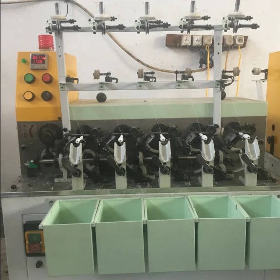 QY-9Hot продажа эффективный пять головная Автоматическая статора кокон бобины клубконамоточная машина для вышивальной машины