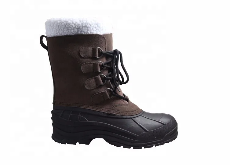 European Style Men White Fur Sonw Boots