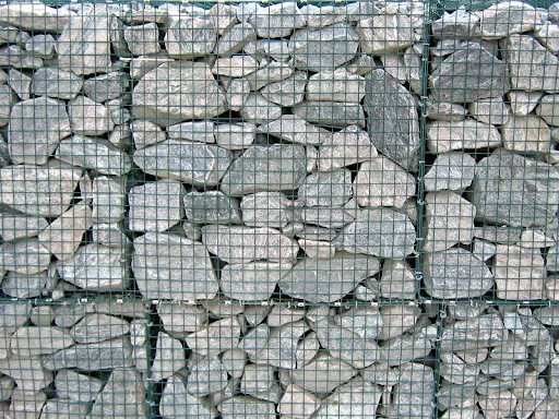 Welded mesh gabion box stone cage stone box to as stairs villa stone decoration