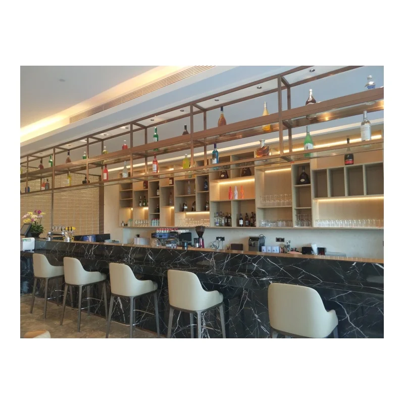 retro restaurant furniture modern hotel dining room wood Bar chair and table sets