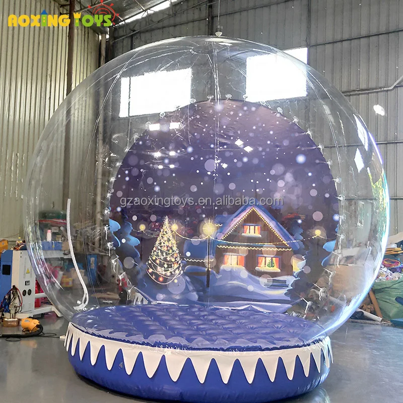 2M/3M/4M Diameter Inflatable Snow Globes Giant Snow Globe Christmas Outdoor Decoration Advertisement Hot Christmas Inflatable