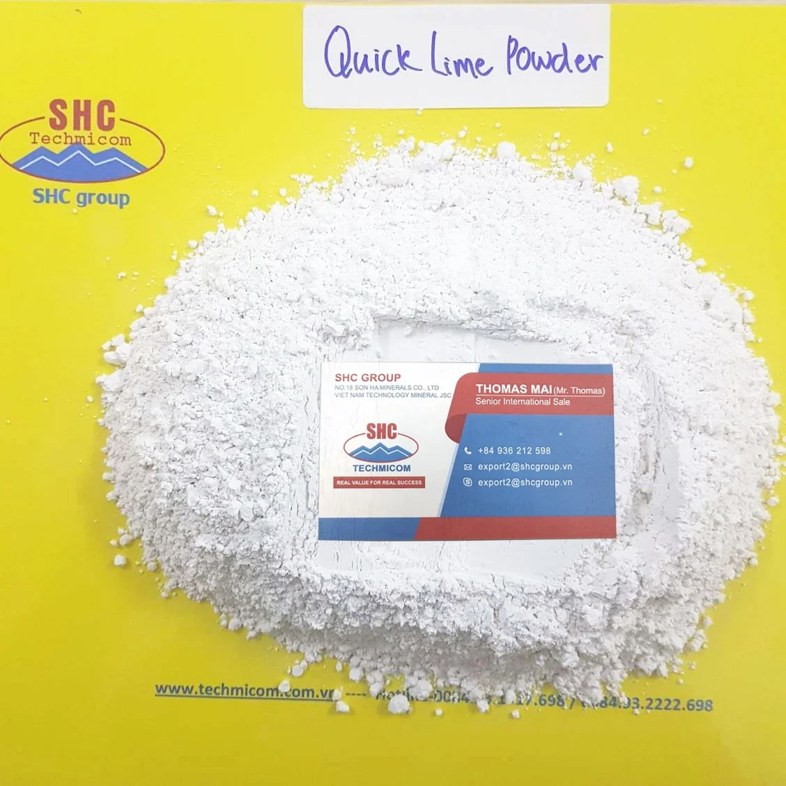Quick Lime Powder Calcium Oxide CaO Chemical Reagent For Mining Solutions Water Treatment Sugar Refinery
