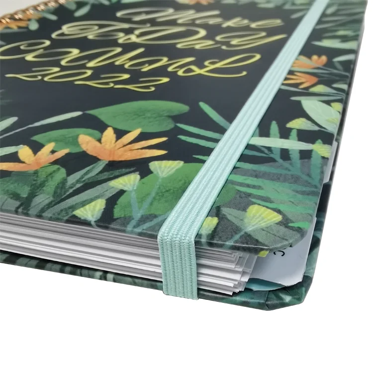 Free Sample Low MOQ A5 B5 Wholesale Journal Wholesale Planner Hardcover Stationary Custom Print Spiral Notebooks