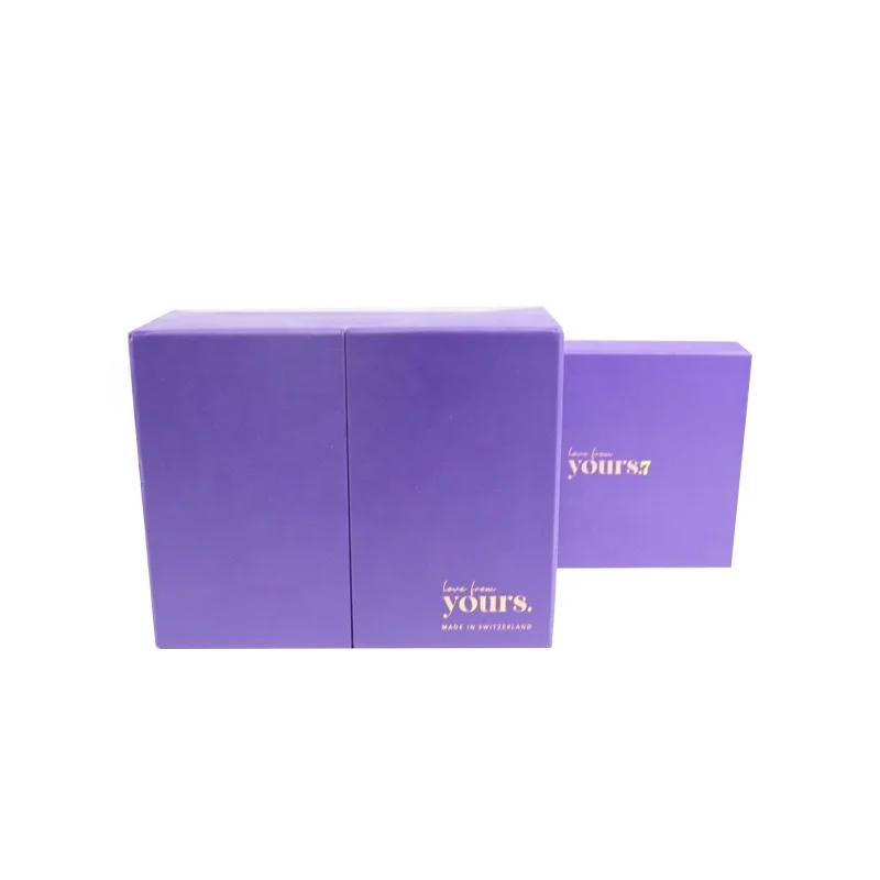 Deluxe Holographic Paper Cardboard Make Up Makeup Brushes Set Gift Boxes With Paper Card Magnetic Beauty Powder Brush Packaging