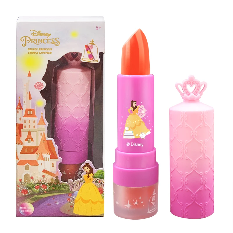 Disney Princess Bella girls children kids lipstick non-toxic cosmetic sets for kids makeup washable formula  Disney License
