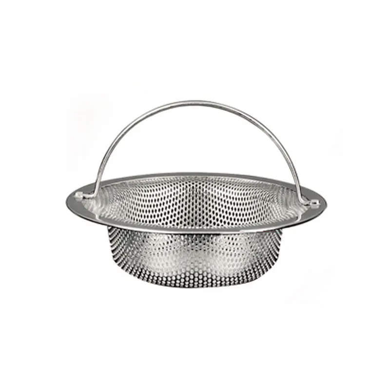 Morez Durable Wire Mesh Sink Basket Mesh Kitchen Stainless Steel Kitchen Sink Strainer Hair Basket Mesh Sink Filter with Handle