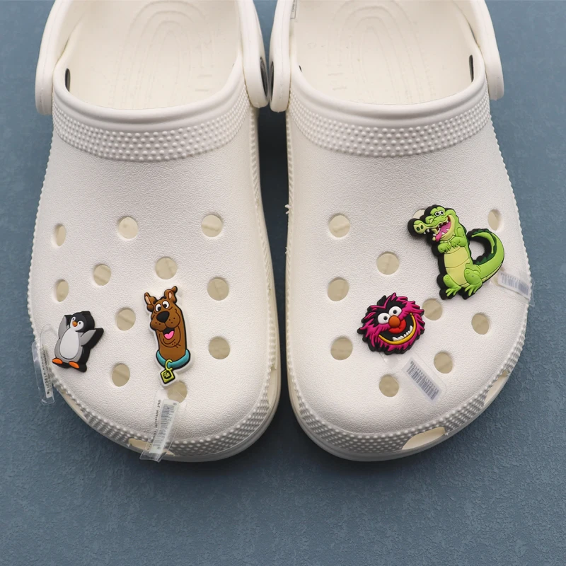 Cartoon animal designer 3D croc charms wholesale custom croc charm rubber Shoe Charms