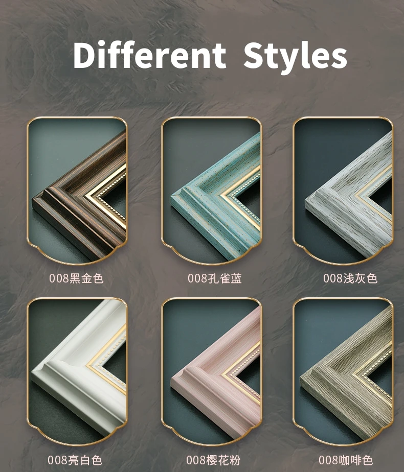 Large Luxury European Vintage Picture Oil Painting Photo Wooden Frames Classic Gold Baroque Wood Frame