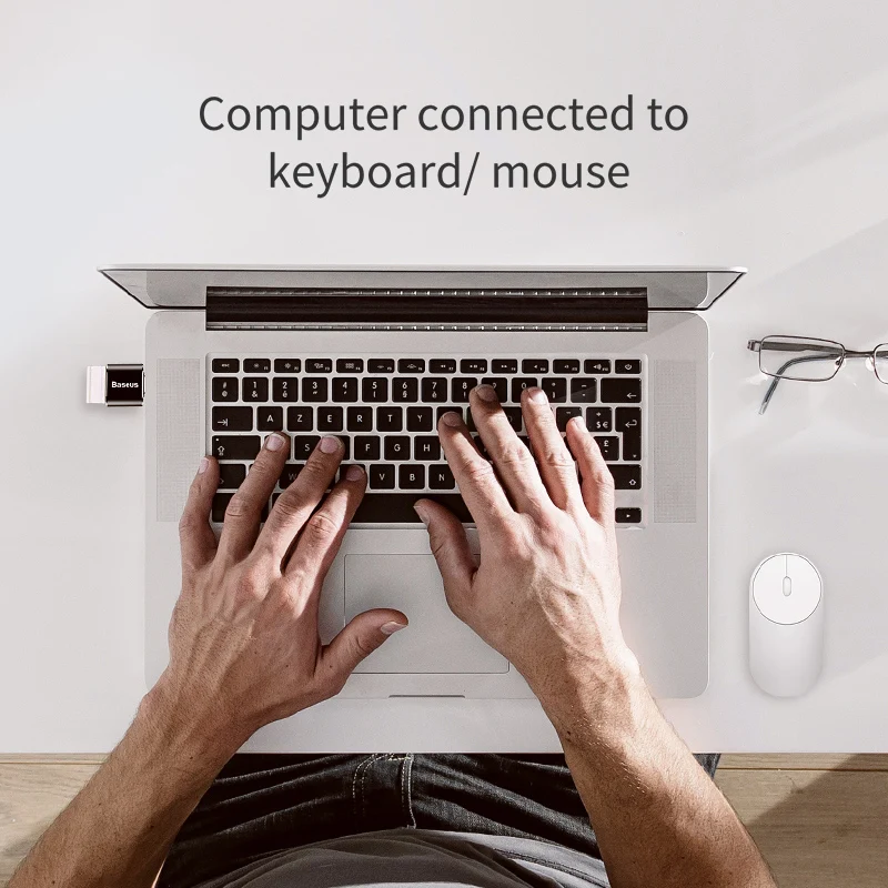 Переходник Baseu.s OTG USB мама-Type C