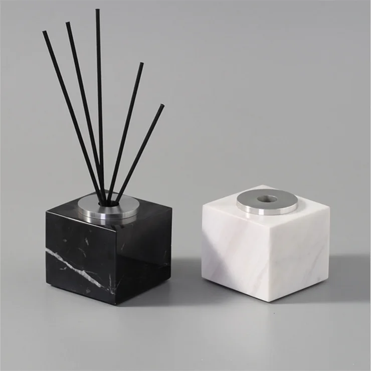 Factory Direct Sale Luxury Brown Marble Bottle For  Oil Aromatherapy Marble Aroma Diffuser