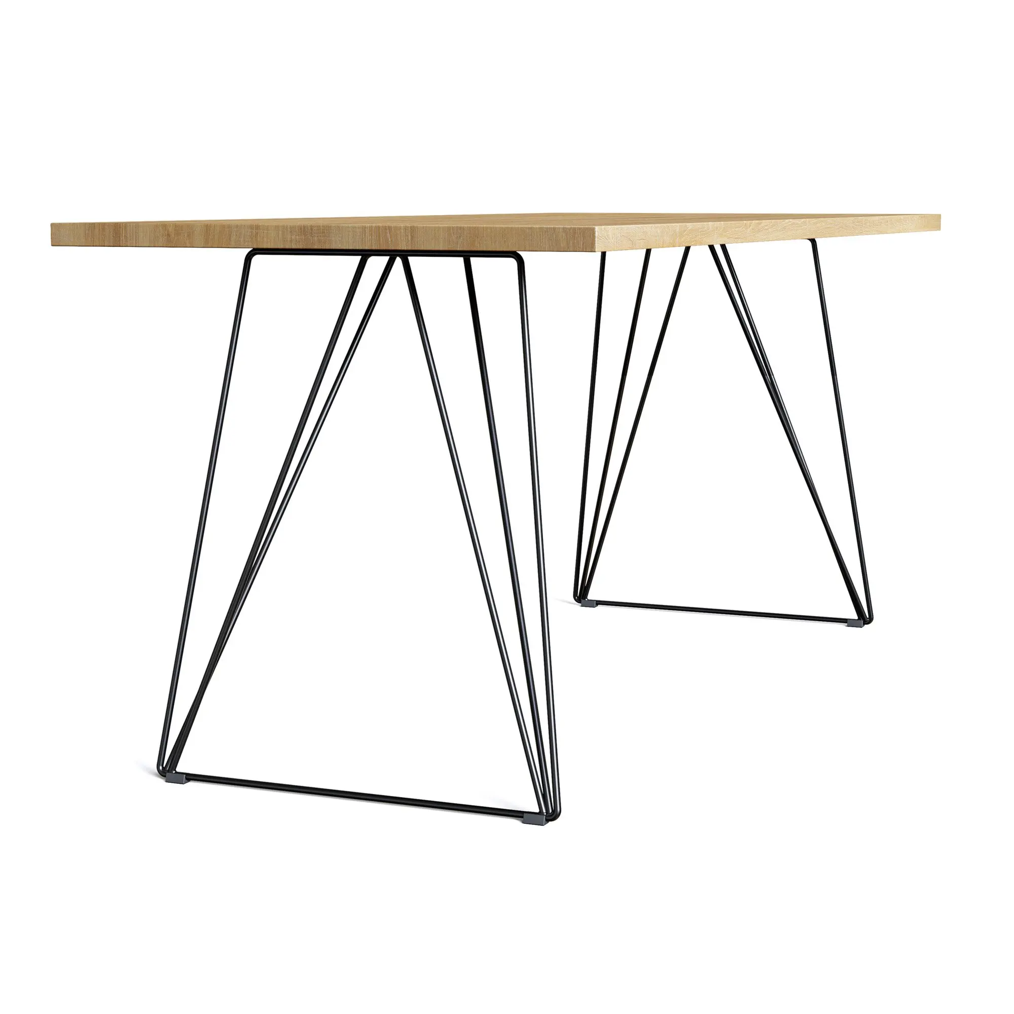 Amazon 2021 Minimalist Style Raw Steel Triangle Hairpin Legs For Coffee Dining Table Bench Durable Table Legs Furniture Base