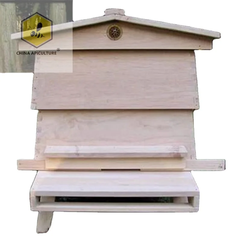 Beekeeping Tools 12 Frames Ceder or Pine Wood British WBC Beehive for Beekeeping