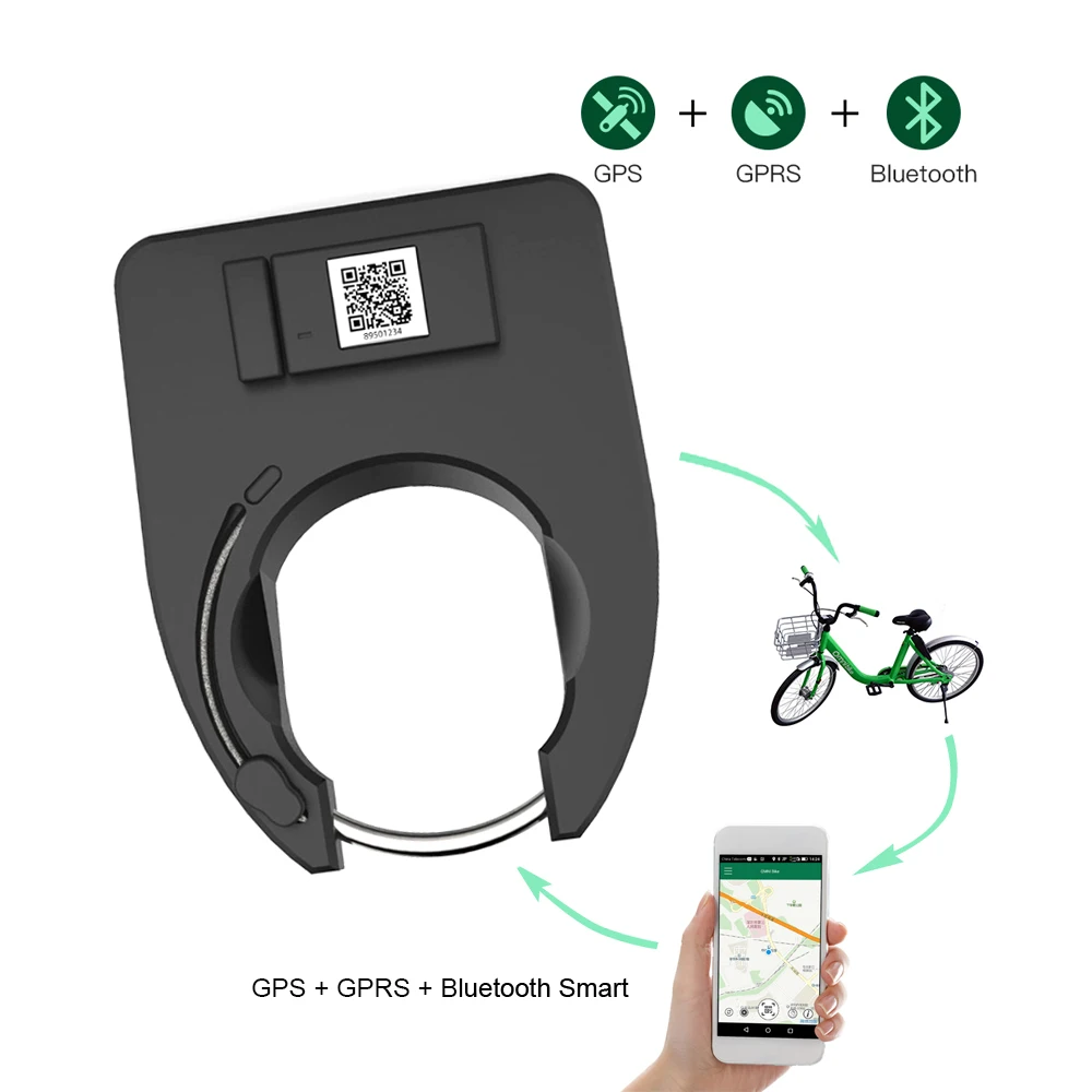 IOT Gps Tracking Service Anti-theft Smart Bicycle Sharing Gps Bike U Security Lock