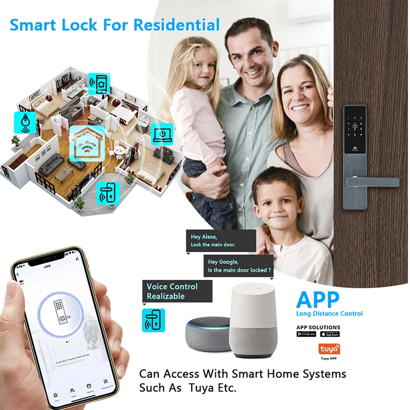 Network code lock OEM acceptable smart hotel management system Airbnb Apartment Hotel door lock