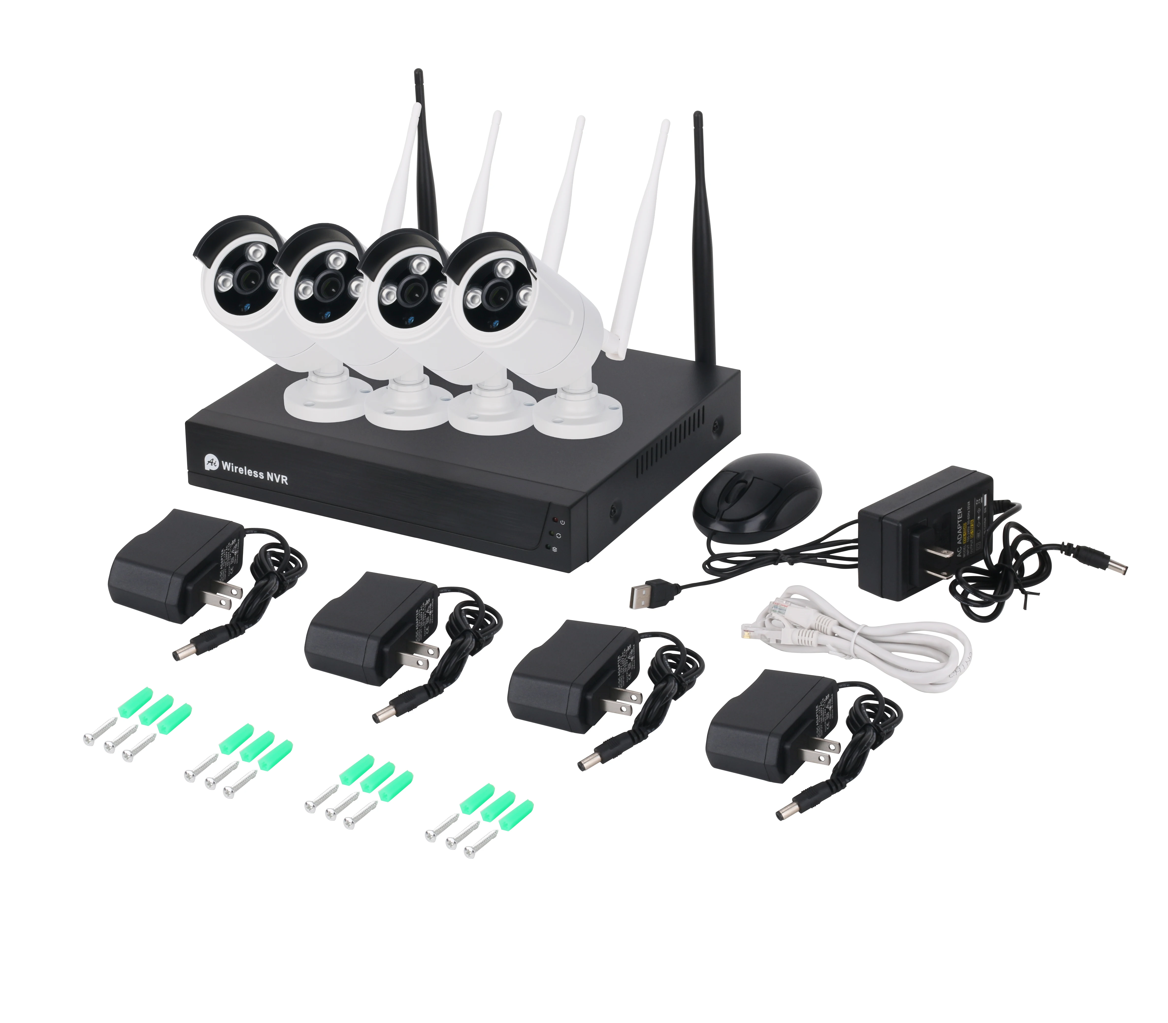  Joareon 4 канала Tuya NVR Wi-Fi система безопасности камера 2MP ip-камера видеонаблюдения с поддержкой Wi-Bullet 4ch Беспроводной