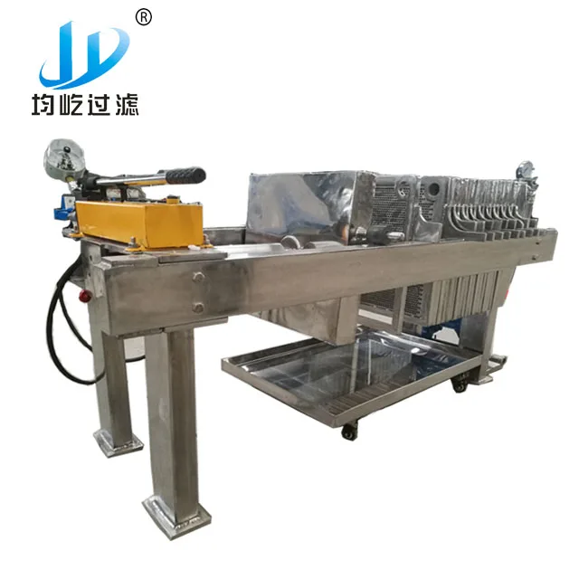 Fine Filtration Stainless Steel Plate Frame Filter Press Machine For Pomegranate Juice