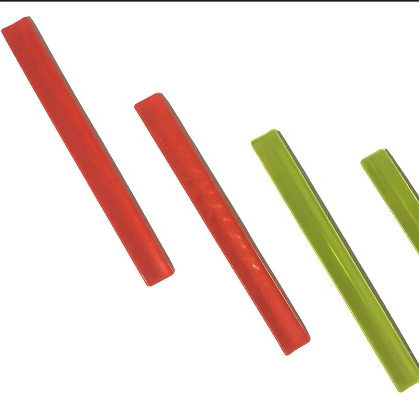 custom logo road identified luminous neon slap bracelet