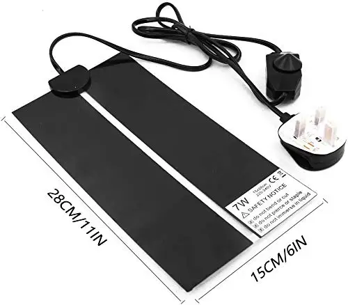 Tortoise Snake Lizard Gecko Hermit Crab Tortoise Reptile Removable Reptile Heating Mat with Temperature Adjustment