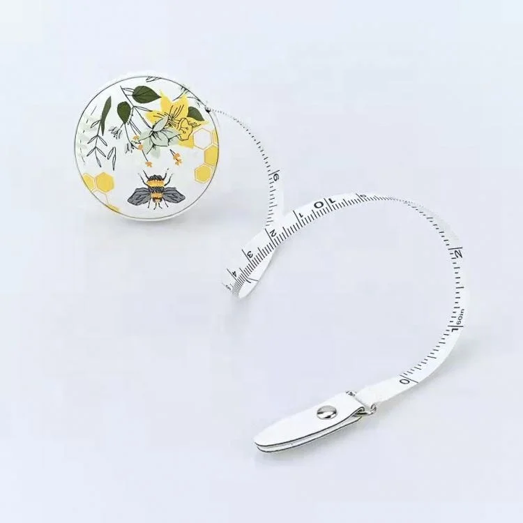 Factory Supply Round PU Leather Tape Measure Mini Measuring Tape With Logo Custom Meter Measuring Tape 60 Inch