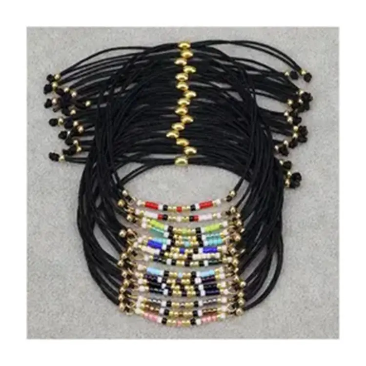 Wholesale Boho Handmade Woven Friendship Adjustable Colorful Miyuki Handmade Customize Minimalist Seed Beads Rope Bracelet