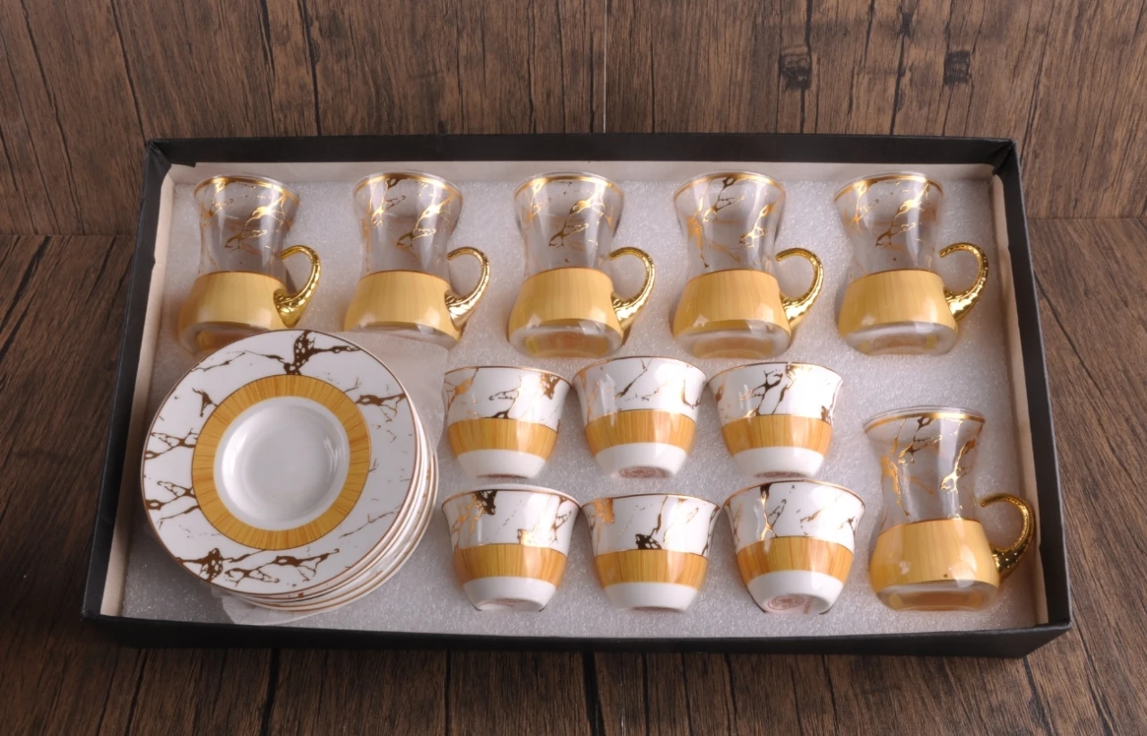 Best Selling Royal Arabic Vacuum Flask Arabian Tea Coffee Pot Luxury Home Utensil Arabic Tea And Coffee Cups Set