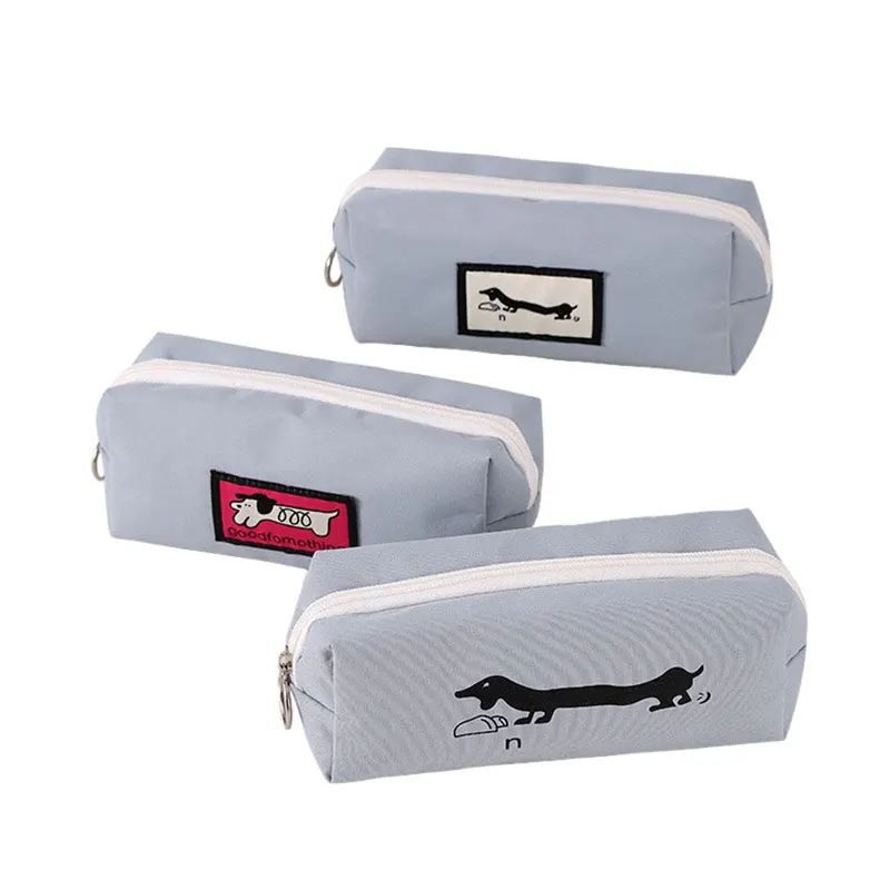 BECOL Wholesale Cartoon Waterproof Portable Pencil Pouch Bag Large Capacity Oxford Fabric Pencil Case for Student