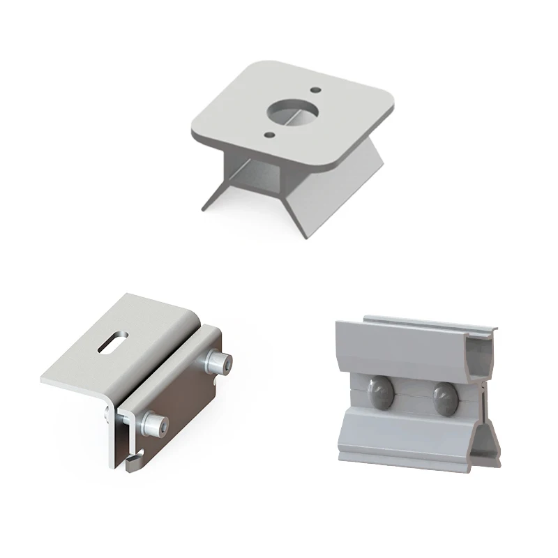 UISOLAR New Solar Kits color steel tile fixture Metal Roof Hook aluminum alloy lock clip adjustable tile universal clamp