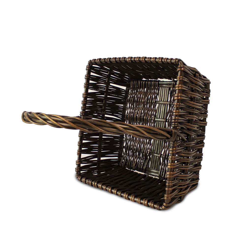 JY 3 Pcs Wicker Basket with Handle Braided Oval Willow Fruit Basket Harvest Gifts Small Empty Basket for Fruits Vegetables