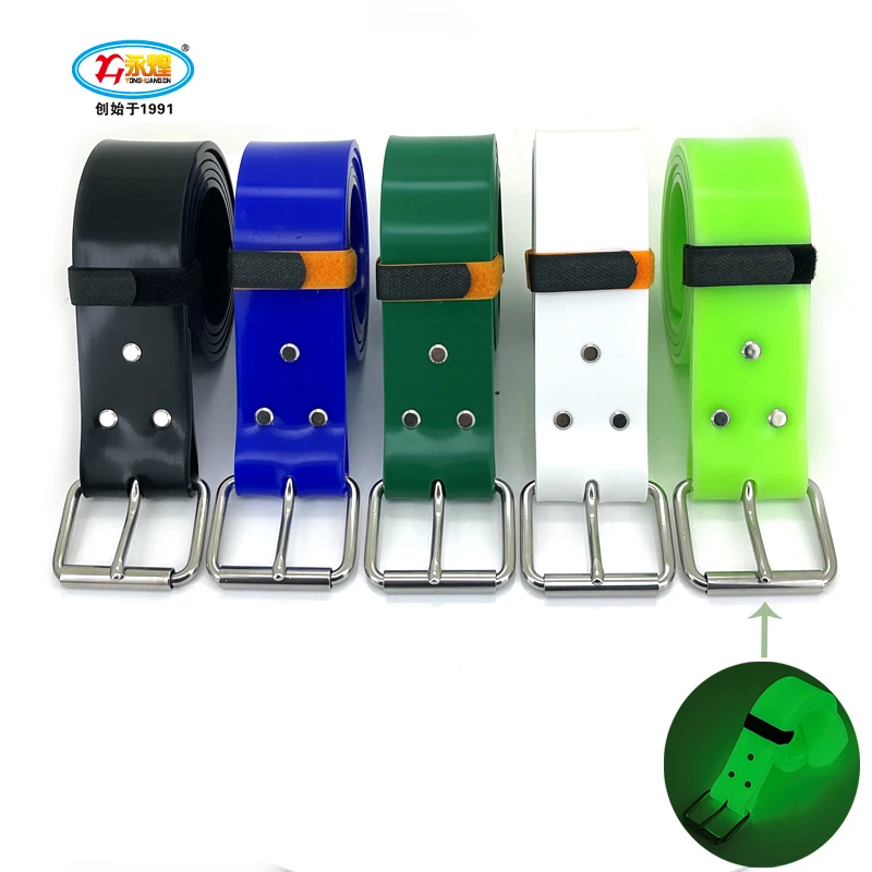 Wholesale1.4M  Silicone diving weight with stainless steel buckle free diving weight with scuba diving lead belt