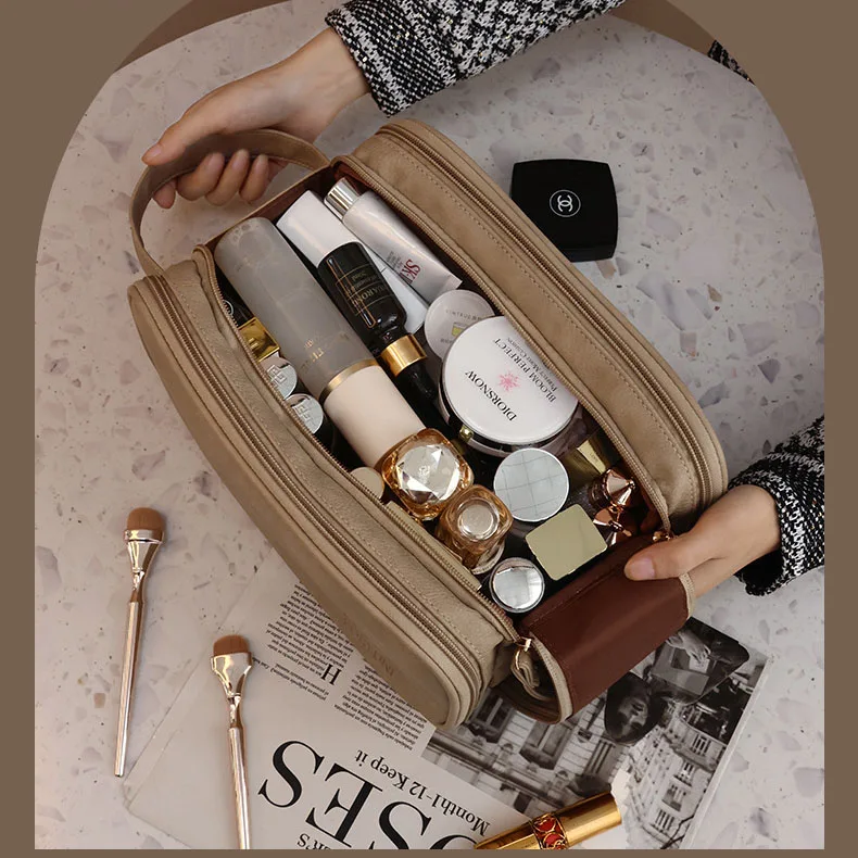 New Products 2024 Bridesmaids Gifts Packing Cubes Makeup Brush Holder Travel Kit Quilted Zipper Bag Zippered Pencil Pouch