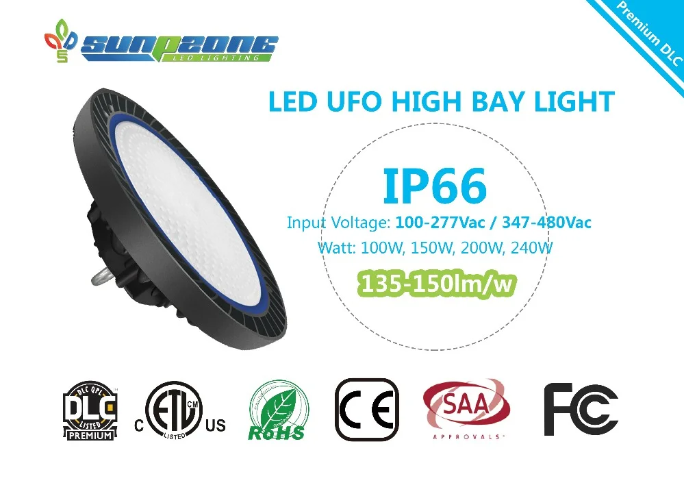 Gyms UFO Highbay Lighting 100w 150w 200w 240w industrial high bay light fixture UFO LED High Bay Light