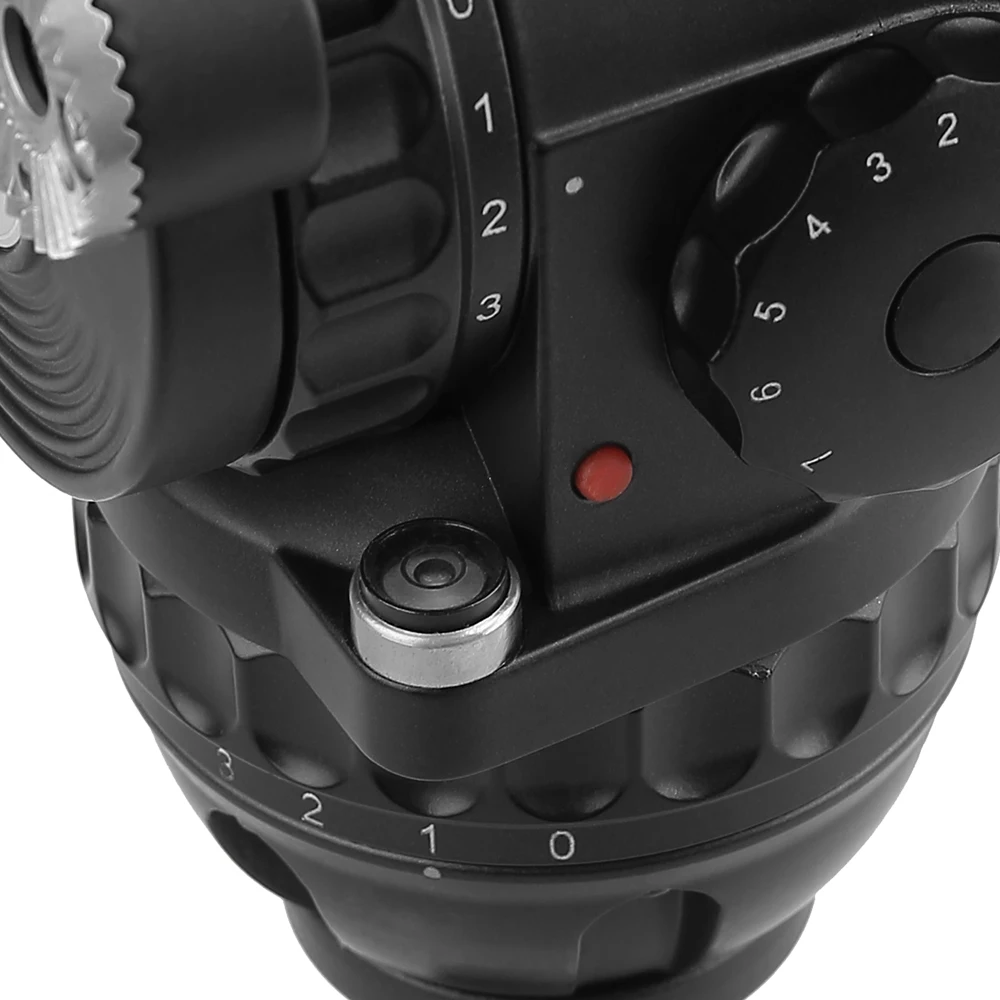 E-IMAGE GH10 Professional Photographic 75mm Bowl 10kg Payload Video Fluid Head